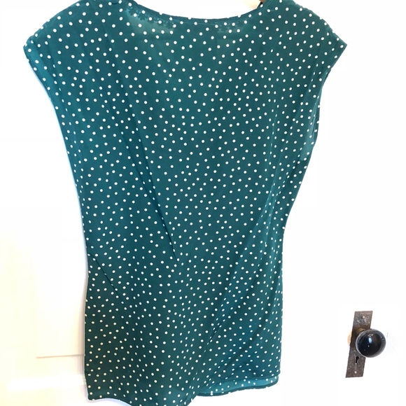 ANTHROPOLOGIE - Maeve Silk Polka-Dot Top - Picture 3 of 4
